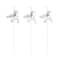 Glitzhome® 16" Metal Bird Welcome Yard Stake Set
